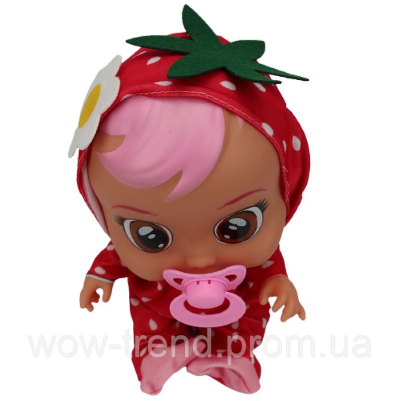 Говорящая игрушка кукла пупс Baby Lovely малышка с пустышкой аналог Babies Dotty Красная - фото 5 - id-p1763713495