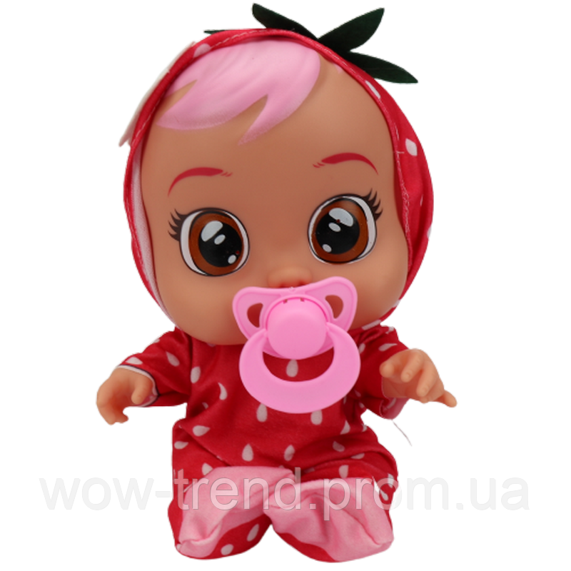 Говорящая игрушка кукла пупс Baby Lovely малышка с пустышкой аналог Babies Dotty Красная - фото 4 - id-p1763713495