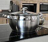 Каструля Fissman Prime 3.6л smile з нержавіючої сталі, фото 4