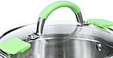 Каструля Fissman Charlotte 2.5л smile з кришкою-друшляком, фото 3