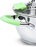 Каструля Fissman Charlotte 2.5л smile з кришкою-друшляком, фото 4