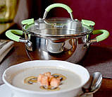 Каструля Fissman Charlotte 2.5л smile з кришкою-друшляком, фото 5