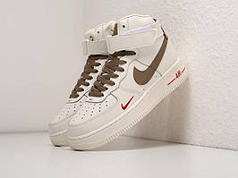 Білі кросівки Nike Air Force 1 Mid White біло-зелені (Кросівки Найк Аїр Форс білі чоловічі та жіночі 36-45 45