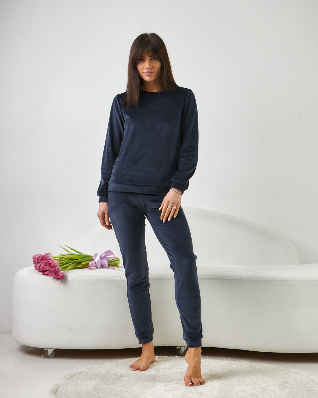 Домашній костюм кофта+штани 0285/289 Barwa Garments