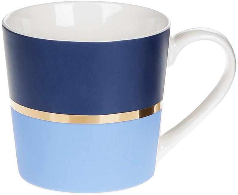 Кружка порцелянова "Джайв" 350мл smile   синя, фото 1