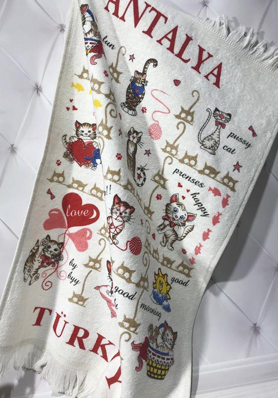 Набір 12 кухонних рушників By IDO «Ant Cat» 40х60см smile   , махра, фото 1