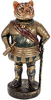 Фігурка декоративна "Шляхетний Тигр" 21.5см buuba, полістоун, зелений із золотом