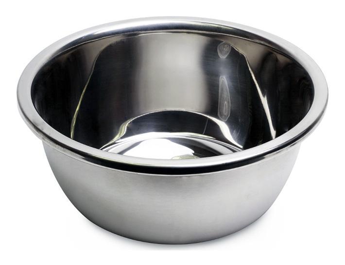 Миска Kamille Sylphia Ø26см smile    з нержавіючої сталі з плоским дном, фото 1