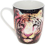 Кружка порцелянова "Тигр" 380мл smile чорний, фото 3