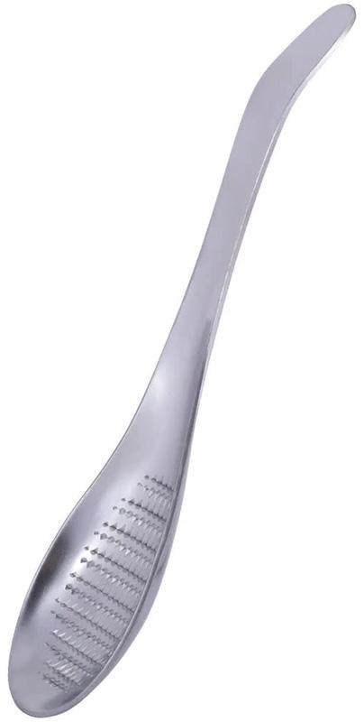 Міні-терка Kamille Foggia для імбиру 17х4см smile    у формі ложки, фото 1