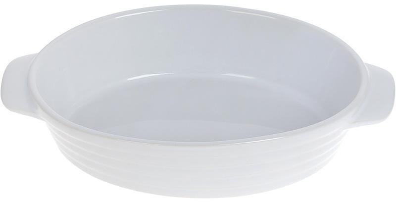 Форма Augsburg овальна для випічки 24х14.5х5.5см smile керамічна (біла), фото 1