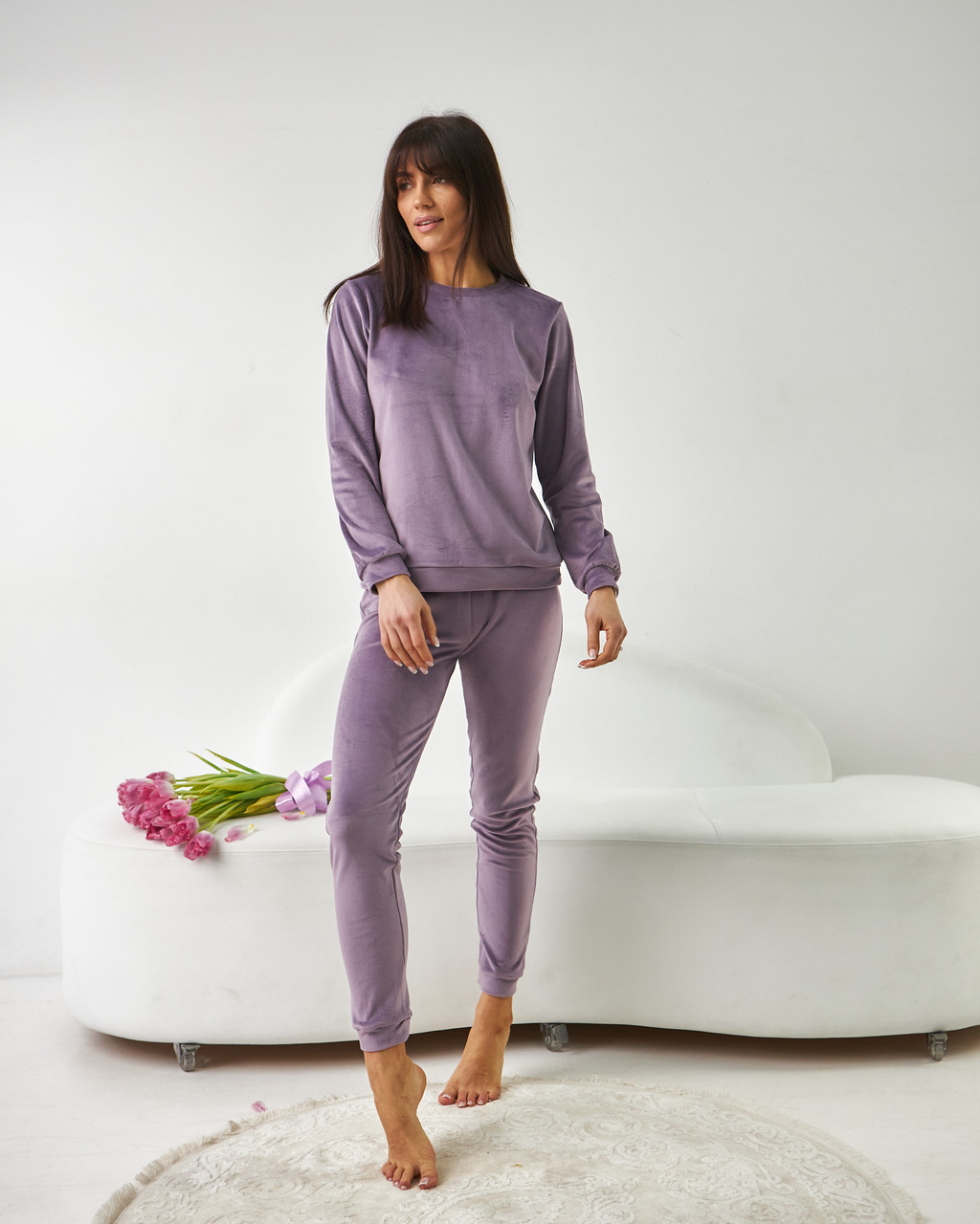 Домашній костюм кофта+штани 0285/289 Barwa Garments