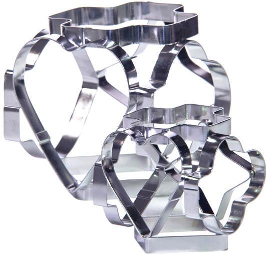 Набір 2 комбіновані форми Fissman Decorator для вирубки печива 6 в 1 - 12 трафаретів, фото 1