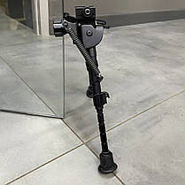 Сошки Harris Bipod S-BRMP на Picatinny, 152-229 мм, шарнірна база, підпружинені ніжки, фото 6