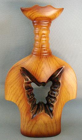 Ваза керамічна "Шик" Amphora Butterfly with copper, фото 1