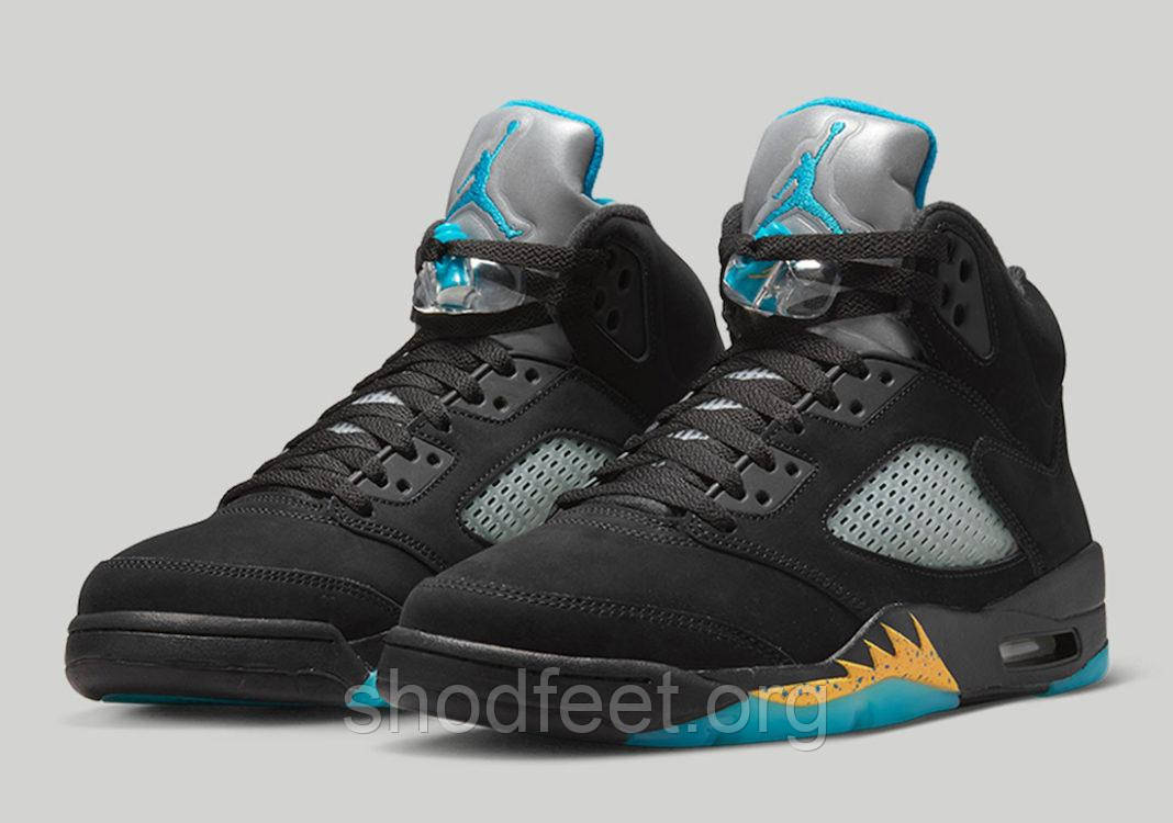 Чоловічі кросівки Air Jordan 5 Aqua, фото 1