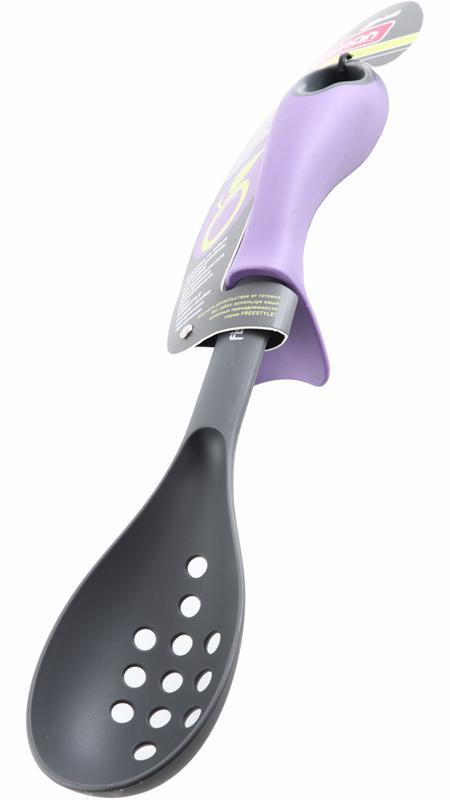 Ложка кухарська з прорізами Fissman "Freestyle" 32см smile нейлон, фото 1