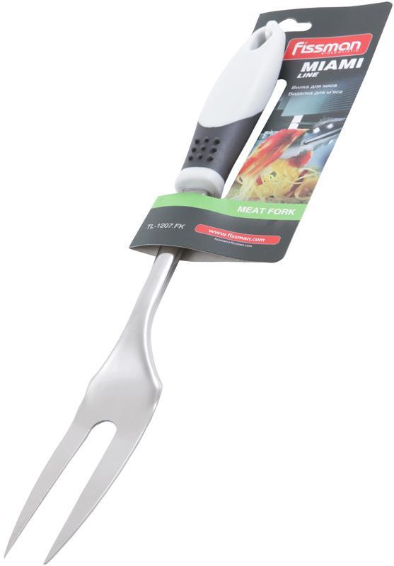 Кухонна виделка для м'яса Fissman Miami 33см smile smile, фото 1