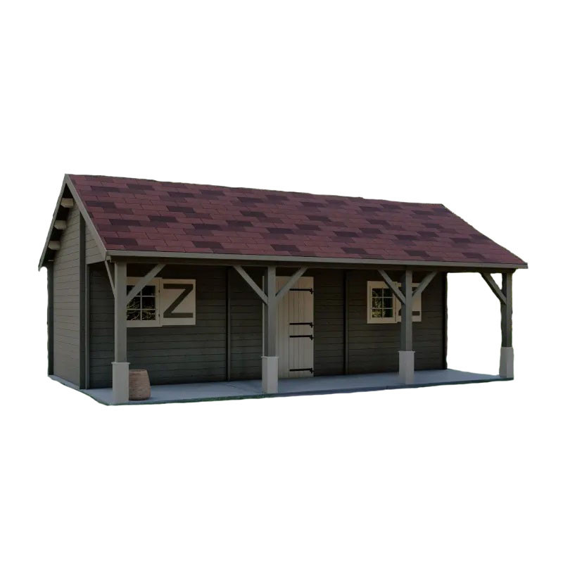 Сучасний сарай, госпблок для дачі з дерева 8,0х5,0 м. від виробника Modern barn - 126