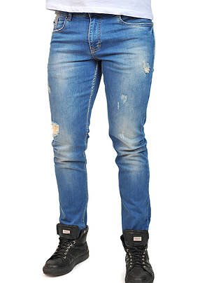 Джинси чоловічі Dolce&Gabbana 3307 сині 31, фото 3