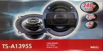Автомобільна акустика Pioneer TS-A1395S круглі коаксіальні динаміки 5.25" (130 мм) 13 см комплект 2 штуки