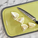 Дошка обробна Fissman Yellow 29x19см smile пластику, фото 3