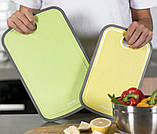 Дошка обробна Fissman Yellow 29x19см smile пластику, фото 4