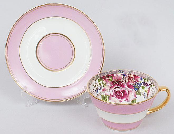 Кавова пара "Gold Coffee-II" чашка 180мл smile з блюдцем, фото 1