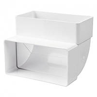 Коліно вертикальне 55*110 5252