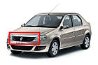 Решітка радіатора Дача Логан - Dacia Logan 2009-2013, фото 2