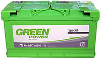 Автомобильный аккумулятор Green Power 75 Ah 680 A R+ EN (Euro )