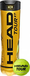 М'ячі для великого тенісу HEAD Tour XT 4 шт. Зелені (570834)