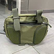 Сумка напашник для бронежилета на Моллі, напашник Олива, WINTAC, Cordura 1000D, тактичний підсумок напашник для плитоноски, фото 6