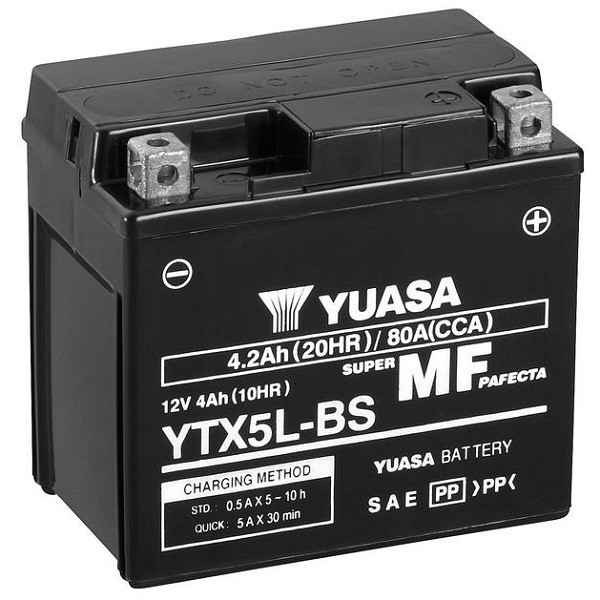 Мото Аккумулятор Yuasa MF AGM 4,2Ah 80A R+ (YTX5L-BS) — Купить Недорого ...