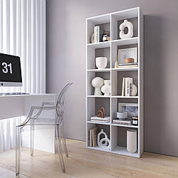 Стелаж для книг і декору полиця для книг, стелаж на 10 комірок M-1