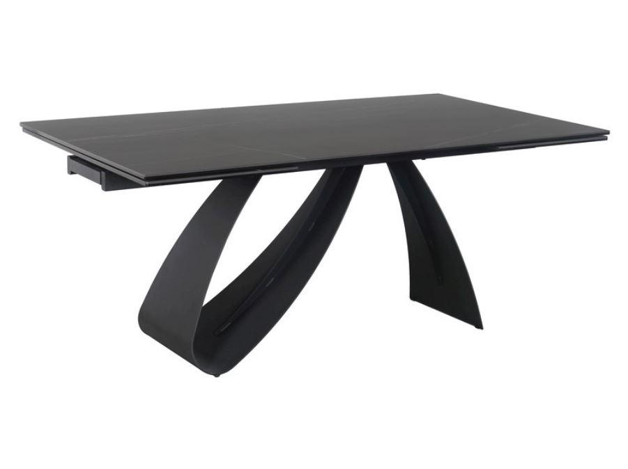 Стіл обідній Diuna Ceramic стільниця скло+кераміка, 160-240х90х76 см (Signal ТМ)