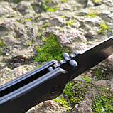 Складний фліппер інерційний Flash Black aluminium, склобій, темляк, фото 6