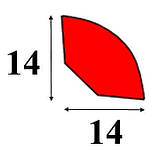 Штапік пвх Дуб 14х14 мм, фото 3