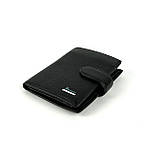 Шкіряне чоловіче портмоне Prensiti A1007 чорний, фото 2