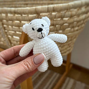Перша іграшка вашого малюка Ведмедик холодний білий, фото 2