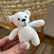 Перша іграшка вашого малюка Ведмедик теплий білий