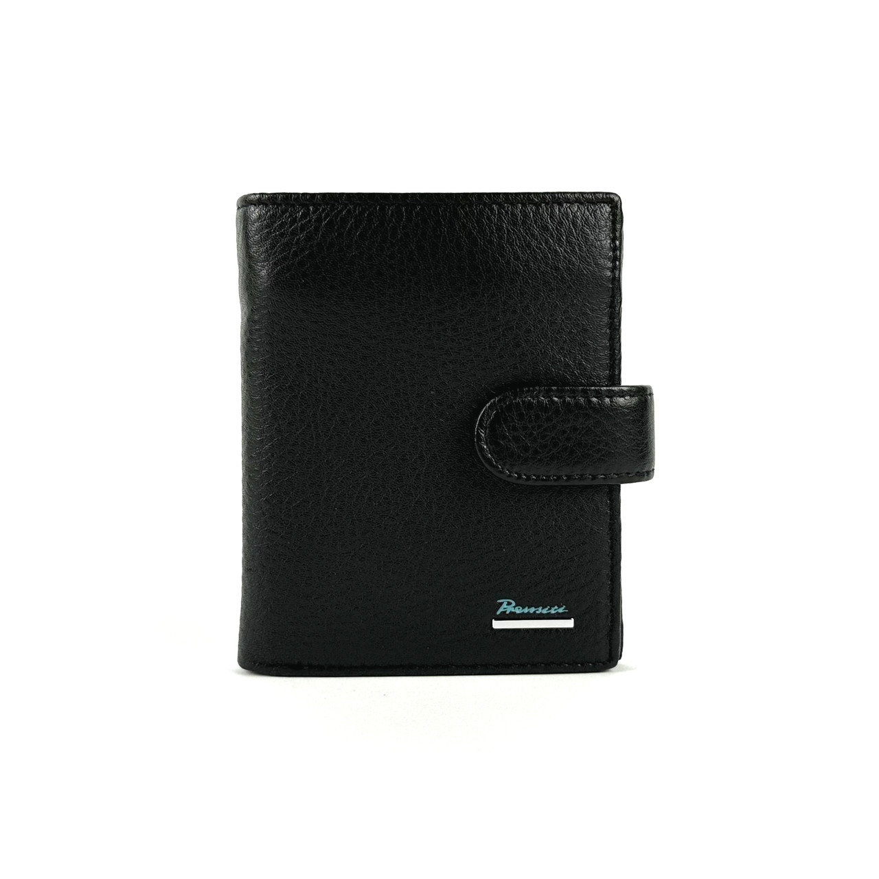 Шкіряне чоловіче портмоне Prensiti A1007 чорний, фото 1