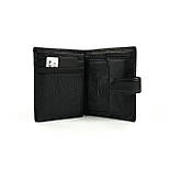 Шкіряне чоловіче портмоне Prensiti A1007 чорний, фото 5