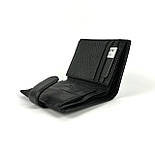 Шкіряне чоловіче портмоне Prensiti A1007 чорний, фото 4