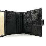 Шкіряне чоловіче портмоне Prensiti A1007 чорний, фото 7