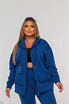 Витончений жіночий костюм на флісі, тканина "Трьохнитка" 52, 56 розмір 52, фото 5