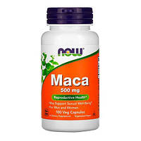 Maca, Now Foods, мака, 500 мг, 100 растительных капсул