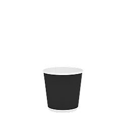 Паперовий стакан двошаровий Чорний 110 мл 50 шт/уп