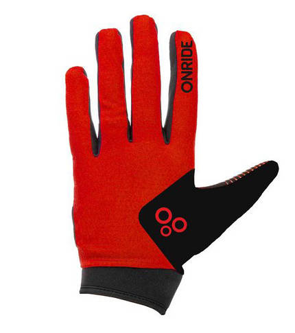 Рукавички велосипедні Onride Long 20 M Black-Red, фото 4