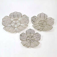 Срібні металеві квіти "Silver Blossom"